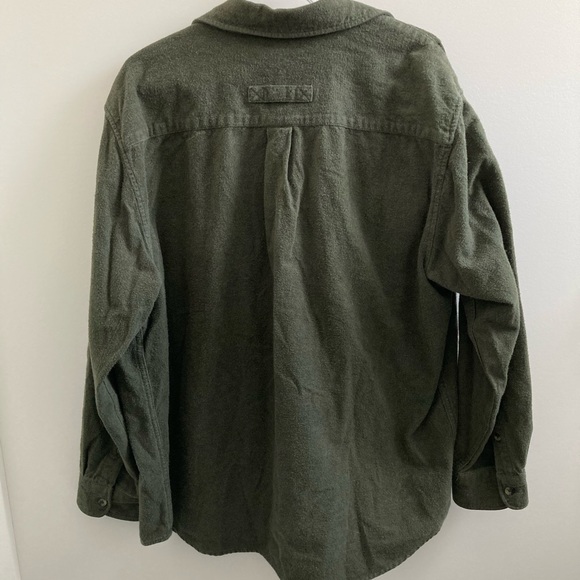 Vintage oversized green flannel shirt - Picture 5 of 6